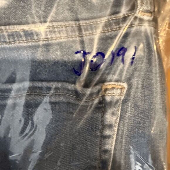 Free People High Rise Skinny Frayed Hem Jeans Distressed Medium Wash Size 27 - Picture 15 of 15